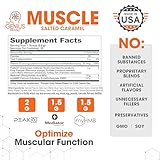 Genius Muscle Builder & Mass Gainer - Suplemento de caramelo salado - 100% con sabor natural y endulzado - Activador anabólico para hombres y mujeres - Ganador de peso, crecimiento muscular magro para