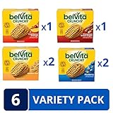 belVita Paquete variado de galletas de desayuno, 4 sabores, 6 cajas de 5 paquetes (30 paquetes en total)