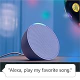 Amazon Echo Pop | Parlante inteligente y compacto con sonido definido y Alexa | Blanco