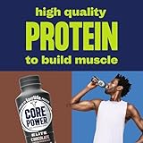 Core Power Shakes de proteínas altas (42 g), chocolate, listo para beber para la recuperación de entrenamiento, botellas de 14 fl oz (paquete de 12)