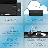 ScanSnap iX1300 Compact Wireless or USB Double-Sided Color Document, Photo & Receipt Scanner with Auto Document Feeder and Manual Feeder for Mac or PC, Black