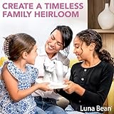 Luna Bean - Kit para molde de mano, extragrande, para las manos de toda la familia, para 6 manos de adultos y niños, regalo para familia con niños, regalo para el Día de Acción de Gracias