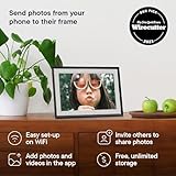 Aura Marco de fotos digital - Pantalla HD de 10.1 pulgadas | El mejor marco digital de Wirecutter para regalar - Envía fotos directamente desde tu teléfono desde cualquier lugar | Configuración rápida